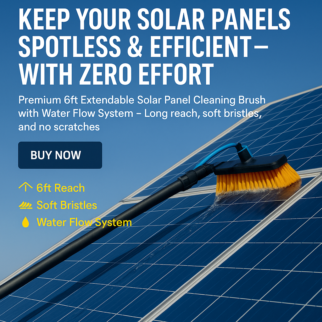 Solar Panel Cleaning Brush
